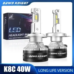 DAWNKNIGHT K8C 40 W K7C Led Lange Lebensdauer Version H7 H4 H11 Led Scheinwerfer Birne 3 Kupfer Rohr Led-leuchten Für Auto H1 HB3 9005 HB4 9006