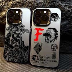 Vorwärtsbeobachtungen Gruppe Handyhülle für iPhone 17 16e 16 15 14 13 12 11 Mini Pro Max X 8 7 Air Plus Anti-Fall Matte Rückseite