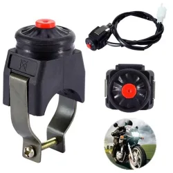 Motorrad Kill Red Push Button Horn Starter Dirt Bike ATV UTV Dual Sport Für 22mm (7/8 