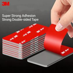 3M 10 Stück starkes doppelseitiges Klebeband, quadratisch/rund, hochviskoses, spurloses Schaumstoff-Klebeband für spezielle Auto- und Wandbefestigungen