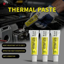 Heim-Wärmeleitpaste, schwarzer Silikonkleber, Klebeapplikator, 5 g, Gips, viskos, für VGA, RAM, LED, IC-Pads, Kühlung, leitfähiger Kühler