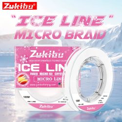 ZUKIBO Fused Micro Ice Crystal Thin Braid Angelschnur 0,05 mm-0,235 mm USA Design Translucent Superline Low Memory Soft Ice Line