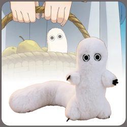 Hexenhut-Atelier Fudeworm Plüschtiere Flauschige Formbare Niedliche Stofftiere Anime Brush Buddy Puppen Fans Geburtstagsgeschenke Wohndekoration