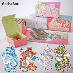 Wäscherei Dragonmaid Dragonite Deck Box Dicewinder für YGO PTCG, passend für 100 doppelärmelige Karten, Würfeltablett-Karten-Aufbewahrungsbox TCG OPCG
