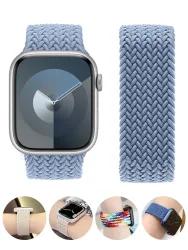 Geflochtene Solo Loop für Apple Watch Band 46 mm 44 mm 45 mm 42 mm 40 mm 41 mm Armband Correa iWatch Serie Ultra 2 11 10 9 SE 8 7 Armband