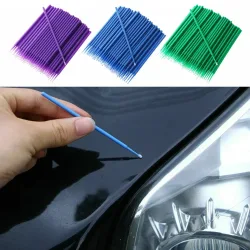 100Pcs Pinsel Farbe Ausbesserung Bunte Stift Auto Applikator Stick Pinsel Farbe Reparatur Einweg Stift Reinigung Stick