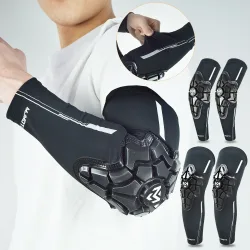 Sommer-Eisseide-Motocross-Ellbogen- und Knieschützer mit Aufprallschutz für DH MX MTB Dirt Bike, Fahrrad und Motorrad ? Set