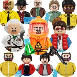 2026 Bricks Mini-Actionfiguren Neue Bausteine Zurück in die Zukunft John Wick Bauklötze für Partys