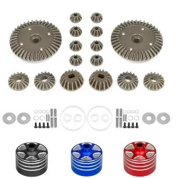 Metall-Differentialgehäuse und Getriebesatz 22049 39 Zähne für Tamiya XV-02/MB-01/XM-01 1/10 RC Car Upgrade Teile Zubehör