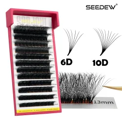 SEEDEW Großvolumige 6D/10D Wimpern: Einfaches Fänen, schnelles Blütenformen, automatische Volumen-Wimpernverlängerung