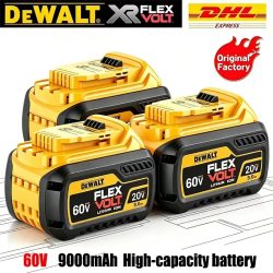 DeWALT 100% Original-Akku 20V/60V 9000mAh MAX FlexVolt für DCB200 DCB205 DCB206 DCB209 DCB182 Elektrowerkzeug-Akku Lufttransport