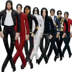 # Heißer Meme-Film Michael Jackson Cosplay Requisiten-Puppe Plüsch-Stofffigur Raumdekoration Abstrakte Gelenkbewegliche Requisiten Geschenk