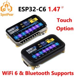 Waveshare ESP32-C6 1,47 Zoll Touch-LCD-Touchscreen-Display-Entwicklungsplatine IPS unterstützt WiFi 6 und Bluetooth ESP32 C6 1,47 Zoll