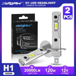 XSTORM H1 LED-Leuchten 20000 LM 120W H1 LED-Scheinwerfer Canbus-Design Kabellos Lüfterlos Für Autolampen 6000K 12V 24V
