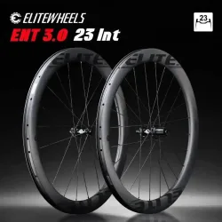 ELITEWHEELS ENT 3.0 Disc Carbon Laufradsatz 700c Tubeless Ready S&S Stahl / Keramiklager Pillar 1423 UD Matt Roh-Carbon