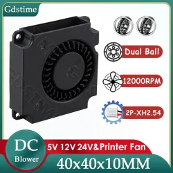 Gdstime 4010 Lüfter 24 V 12 V 5 V 40 MM * 10 MM DC Bürstenlosen Gebläse 40 MM Radial Lüfter 4 CM Turbo Kühler für 3D Drucker Zubehör Teil