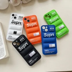 Mode Daunenjacke Puffer Hülle für iPhone 17 Pro Max 16 15 14 Plus 13 12 11 XR Original schöne Silikon i Phone Cover Etui