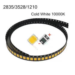 100 Stück 2835 SMD-LED-Chip mit hoher Helligkeit, 0,5 W, 1 W, 12 V, 18 V, 9 V, 6 V, 3 V, 36 V, kühle, kalte Natur, weiße LED 3000 K, 4000 K, 6000 K, 9000 K