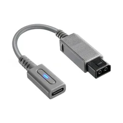0,12m Ladekabel Typ-C Konvertierungsadapter für Wii-Spielkonsole PD-Stromladegerät Ladekonvertierungskabel Schwarzes Kabel