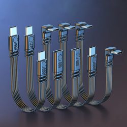 90-Grad-USB-C-Verlängerungskabel, Stecker auf Buchse, Typ C auf Typ C, 480 Mbit/s, 45 W, Schnelllade-Extender-Datenkabel für Samsung Xiaomi