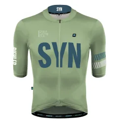 Hellgrünes Sommer-Kurzarm-Rad trikot für Herren Top Aero Leichtes, eng anliegendes Rennrad trikot