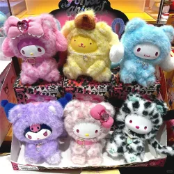 Original Miniso Sanrio Waldtiere Serie Blindbox Kuromi Melody Kitty Plüsch Mystery Box Spielzeug Niedliche Überraschungstasche Anhänger Geschenke