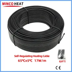 1 ~ 50 m AC200 ~ 240 V 17 watt/m Selbstregulierende Heizung Kabel Schnee Schmelzen Abfluss Wasser Rohr frostschutz Wärme Trace System