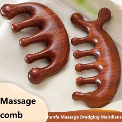 Neue Holz Massage Holz Massage Kamm Kopfhaut Kopf Öl Massagegerät Kopfhaut Haar Kamm Werkzeuge AMS01