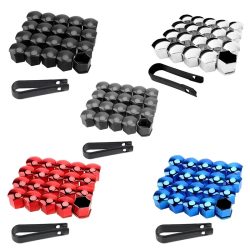 20/40 stücke 17mm 19mm 21mm Schwarz Auto Rad Kappen Schrauben Abdeckungen Muttern Auto Radnabe protektoren Schraube Kappe Styling Anti Rost Abdeckung