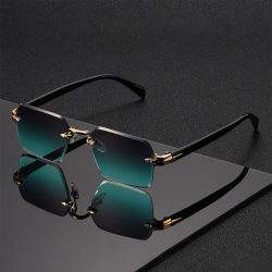 Klassische Unisex-Mode-Sonnenbrille, rahmenlos, trendige Brille für Urlaubskostüme, geeignetes bestes Geschenk für festliche Anlässe