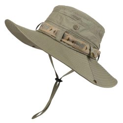 1Set eimer hut Sommer Männer UV Schutz Wandern Strand Sonnencreme Kappe Eimer Hüte Sommer Jagd Hut Mesh Fischer Safari hut