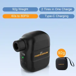 Mini-Fahrradpumpe, wiederaufladbar, tragbar, Luftpumpe, 100 PSI, 5 V, Typ C, Fahrradzubehör für Fahrradschrader, Presta-Reifen.