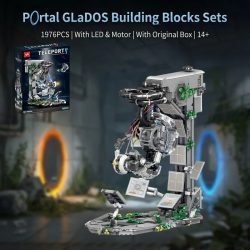 Klemmbausteine GLaDOS Portal 2 mit LED-Motor Bausteine Entschlüsselungs-Puzzlespiel Böser Roboter Aperture Lab Ziegelstein-Modellbausatz Jungen Spielzeug Erwachsene Kinder Geschenk 1976 Teile