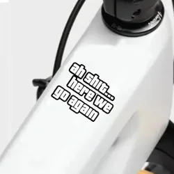 Lustiger Slogan-Aufkleber, fettiger Text, wasserfester Vinyl-Aufkleber für Fahrrad- und Auto-Dekoration