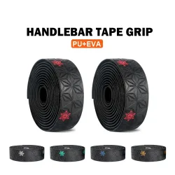 NONE, 1 paar Weiche Rennrad Fahrrad Lenker Kork EVA PU Bar Band Professionelle Radfahren Dämpfung Anti-Vibration Wrap Mit 2 bar Stecker