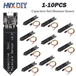 1?10 Stück kapazitiver Bodenfeuchtigkeitssensor, korrosionsbeständig, für Arduino, Feuchtigkeitserkennung, Gartenbewässerung, DIY