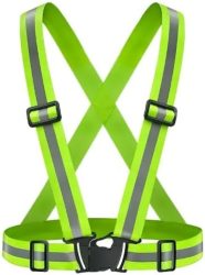 Reflektierende Sicherheitsweste ? Warnweste mit hoher Sichtbarkeit, verstellbare Träger für Outdoor-Joggen, Radfahren, Gehen und Reiten