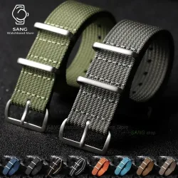 18 mm, 19 mm, 20 mm, 22 mm, geripptes Premium-Nylon-Uhrenarmband für Omega, Militär- und Freizeitarmband für Seiko, Army Sport, Ersatzarmband