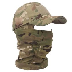Tarnfarben Taktische Baseballkappe Outdoor Angeln Wandern Jagd Sportmütze Sonnenschutz Atmungsaktive Camouflage Sturmhaube Halbe Skimaske
