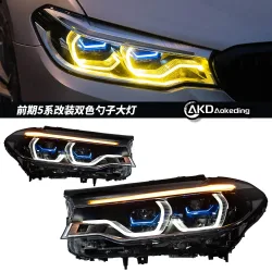 AKD LED-Autolichter für BMW G30 Scheinwerfer 2017-2020 G31 520I 525i 530I 520D G38 LED-Scheinwerfer DRL Signal Laser-Stil Auto-Frontzubehör