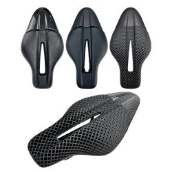 MTB Fahrradsattel TT Zeitfahr-Radsattel Sitz Triathlon Rennrad-Festsitzsattel 3D-Druck Fahrradsattel