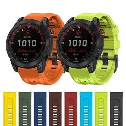 NONE, QuickFit 22 mm 26 mm Armband für Garmin Epix Gen 2 Silikonarmband für Garmin Fenix 7 7X 5Plus 6XPro Enduro 2 Armband