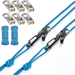 Seilspannwerkzeug und Spanner, robustes, einziehbares Spannseil für Camping, Planen, Hängematten, Bootfahren und zur Sicherung von Outdoor-Ausrüstung