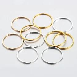20?50 Stück Ohrringe zur Herstellung von 8?40 mm, Creolen, Ohrringdrähte, Verbinder, geschlossene Kreisringe für DIY-Anhänger, Schmuckherstellung, Zubehör