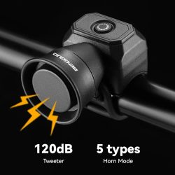Fahrradklingel für Mountainbikes, Batterie/USB-Aufladung, Wasserdichte Elektronische Fahrradglocke, Fahrradzubehör, Kinderroller-Accessoires