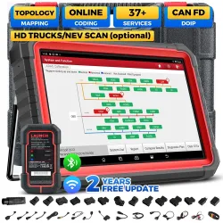 2026 NEUERSCHEINUNG X431 PRO3S + V5.0 Bidirektionales Diagnosegerät 10,1 Zoll mit Allen Anschlüssen, OE-Topologie-Mapping, ECU-Codierung & 37+ Servicefunktionen
