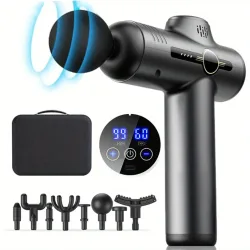 Tragbare Faszienpistole, Vibrationsmassagepistole für Körper, Hals, Rücken, tiefe Muskelentspannung, Fitness, Abnehmen, ein Kopf