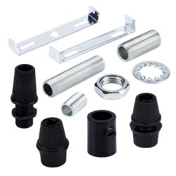 5 stücke E27 E14 Lampensockel Kronleuchter Zubehör Metall Schloss Kabel Draht Clip Halterung M10 Zahn Stange Schraube Mutter Fix karte Halter Stopper