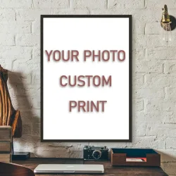 Individuell bedrucktes Leinwandgemälde nach Ihrem Foto, Leinwandposter, persönliches Geschenk, individuelle Figuren, Tier- und Haustierbilder, Heimdekor-Drucke