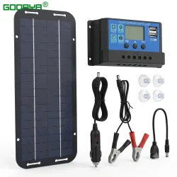 Monokristallines Solarpanel-Ladegerät, Batterie-Erhaltungsladegerät, 12V Solarpanel, Solarregler-Ladegerät, Auto-Van-Boot-Kit